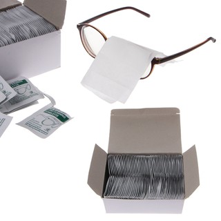 *J❤*Cleaning Cloth Disposable Wet Tissue Wipe Anti Frog Lens Glasses Polishing