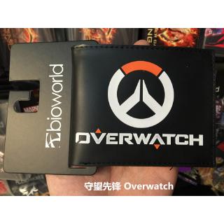 DC Overwatch Comics Cartoon Short Two-Fold PU Leather Wallet Student Wallet 11.5*9CM