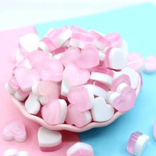 10Pcs DIY Heart Candy Slime Supplies Accessories Phone Case Decoration for Slime Filler Miniature Resin Cake Candy