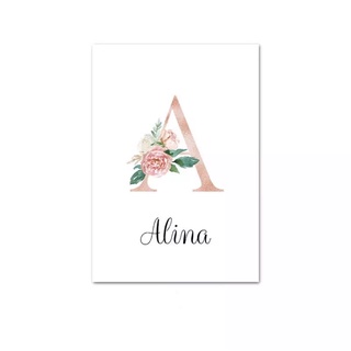 CUSTOMISE INITIAL POSTER | CUSTOMISE NAME/ INITIAL POSTER | PERSONALISED NAME & INITIAL POSTER | NURSERY DECORATION