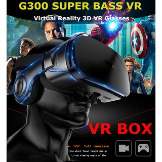 G300 3D VR Glasses Box Headset For 4.5-6.2 Inch Smartphone With Handle