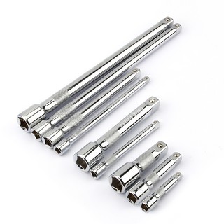 Socket ratchet wrench extension bar 1/4" 3/8" 1/2" crv 50/75/100/125/150/250mm long bar