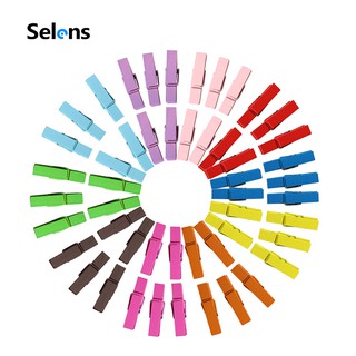 Selens 5pcs 35mm Wooden Clips Studio Photo Colorful Clips