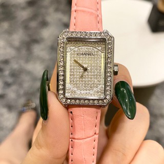Ch.anel watch fashion girl Korean watch small dial temperament goddess boutique square watch quartz ladies watch