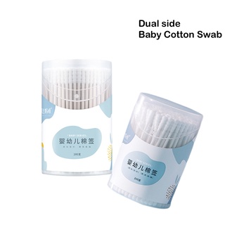 400pcs Baby Ear Cotton Bud Swab Dual Side for Ear Wax
