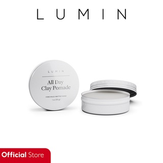 LUMIN | All Day Clay Pomade (1 oz.) Firm Hold, Matte Finish | Beeswax Volumizing Hair Styling Putty