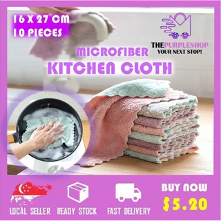Super Absorbent Thicker Soft Microfiber Table kitchen Dishcloths / Car Glass Washing Household Cleaning Micro Fiber Wipe
