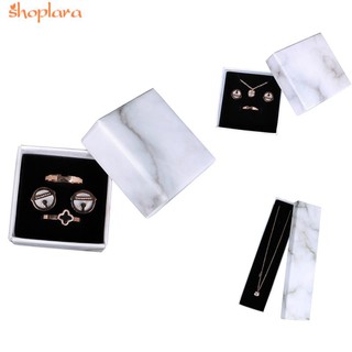 Marble Jewelry Box Set Necklace Bracelet Carton Packaging Box