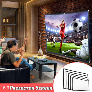 ★OA 60/72/84/100/120 Inch Projector Screen Foldable Home Theater Outdoor Movies