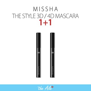[MISSHA] ★1+1★The Style Mascara 3D 4D/Directly from Korea/Authentic