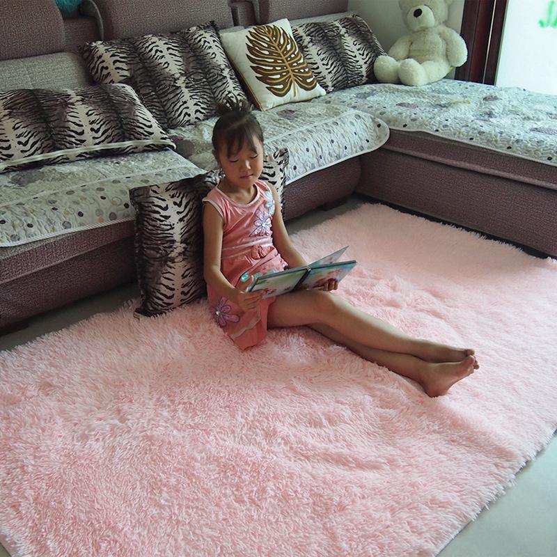 Ready stock 200*140CM Modern Living Room House Bedroom Carpet Anti-Skid Shaggy Rug Floor Mat