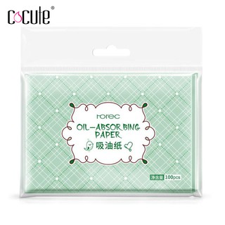 COCUTE 100pcs Face Oil Blotting Paper Wipes Facial Cleanser Oil Control Shrink Pore Face Cleaning Tool