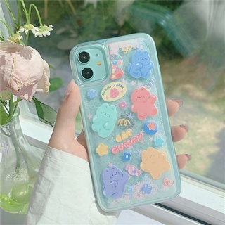Quicksand Soft Bear Gummy Cute iPhone Case for iPhone 13 12 Mini Pro Max 11 Pro Max 7 8 Plus XS MAX XR X SE 2020