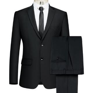 size large Mens Business casual work clothes men Suits Wedding Groom 3pcs (Jacket Pant Tie) Slim Fit Suits Male