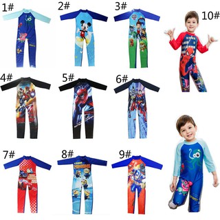 12 Styles! Kids Boys Long Sleeve Swimming Suit Muslimah One Piece Swimwear 4 Size