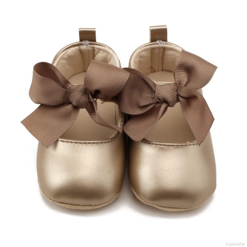 Baby Girl Princess Shoes Soft Sole Anti-slip Prewalker Crib Shoes Party Shoes