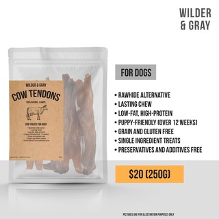 Natural Dog Treats ▶ Cow Tendons ▶ All Natural Single Ingredient Pet Treats