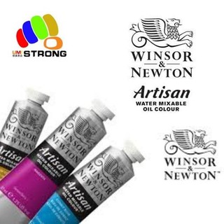 Winsor and Newton Artisan Water Mixable Oil Paint 37ml Tubes (black/blue/pink) (1)