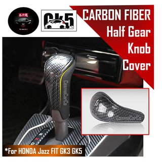 🔥SG SELLER🔥 Honda Jazz/Fit GK3 GK5 Car Gear Shift Knob TOP Cover Shifter Handle Carbon Fiber Decor Accessories