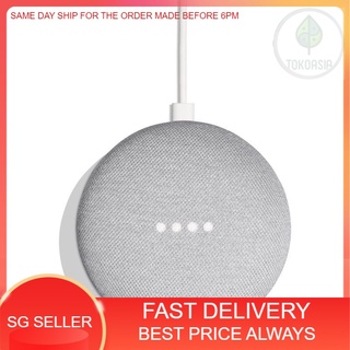 (Local Stock) Google Home Mini Smart Assistant home iot hassio - Chalk / Charcoal