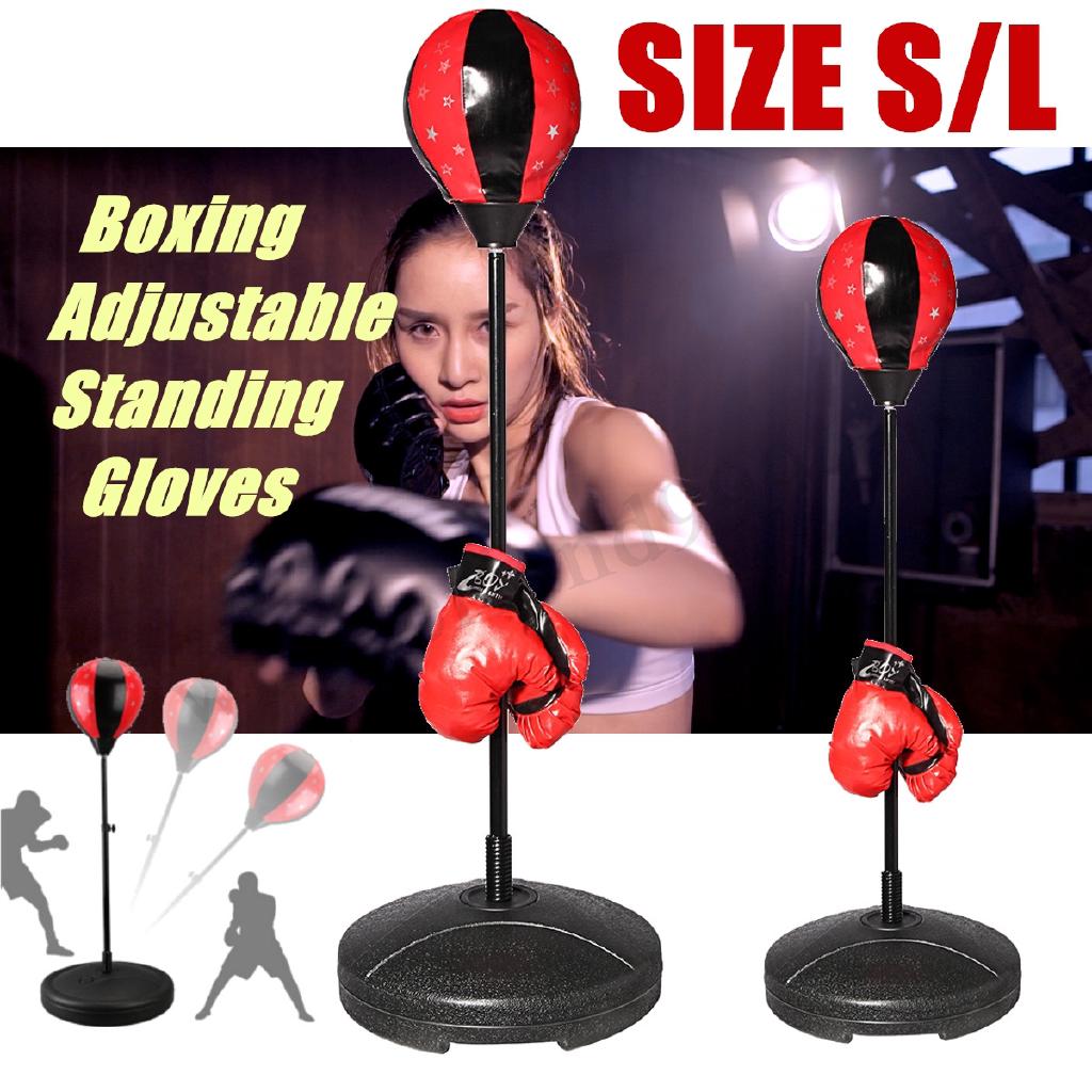 Adjustable Standing PU Boxing Gloves Ball Toy Stress Buster Adult Sport Training