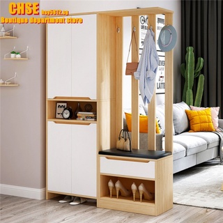 【In stock】Entrance Cabinet Shoe Cabinet Integrated Hallway Small Apartment Entrance Decorative Screen Modern Simple Shelf