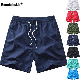 Mountainskin Men's Solid Color Fashion Shorts Quick Dry Casual Beach Pants PP268