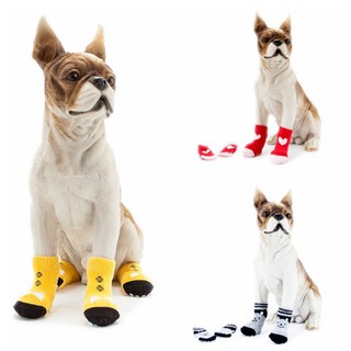 Christmas Pet Dog Puppy Cat Shoes Slippers Non-Slip Socks wi (1)