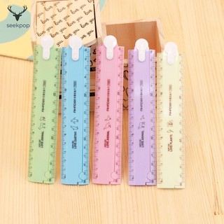 ☄sp☀ 30cm Cute Kawaii Candy Folding Plastic Ruler For Kids Student Creative Product Gift Office School Supplie
