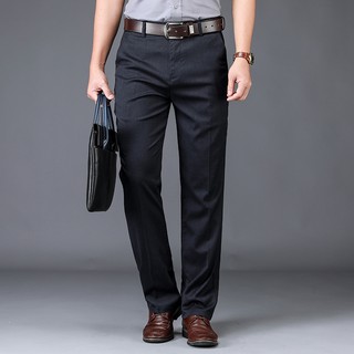 Office business formal men pants chinos black plus size pants male trousers new