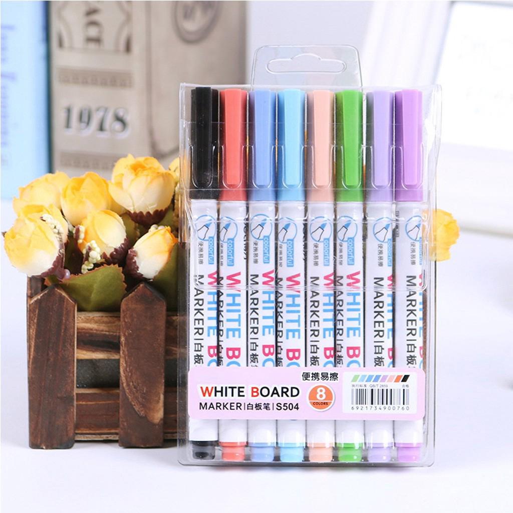 8 Colors Wipeable Liquid Chalk Marker Whiteboard Pen
