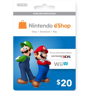 Nintendo Eshop Prepaid Card USD 20
