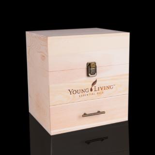 YOUNG LIVING Youlefang essential oil storage three-layer pine box 15ml essential oil bottle 10ml ball bottle (1)