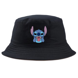 Neutral casual sun hat lilo bucket cap cute cartoon hip hop folding fisherman hat