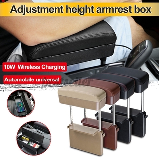 Car Capacity Storage Armrest Box Elbow Support Pads Adjustment Height Armrest