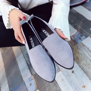 NEW-L Women Ladies Slip On Flat Sandals Casual Shoes Solid Fashion Loafer