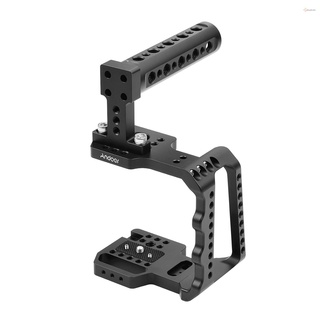 [Clearance products] Andoer Video Camera Cage Aluminum Alloy with Hand Grip Compatible with BMPCC 4K/BMPCC 6K Camera
