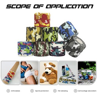 CG Self Adhesive Bandage Tape Non-woven Fabric Elastic Camouflage Wrap for Wrist Ankle Sprains Swelling