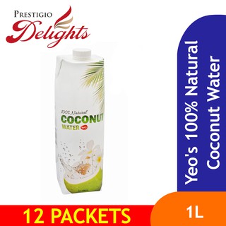 Yeo's 100% Coconut Water 1L x 12 Packets