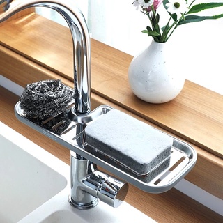 ECOCO Kitchen Shelf Soap Sponge Drain Rack Stainless Steel Storage Faucet Cheap Holder Sink for Home Kitchen Supplies