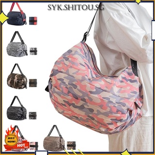 Foldable Shopping Bag Travel Grocery Tote Bags / Eco-friendly / Recycle / Portable Reusable Sling Bag@SKY
