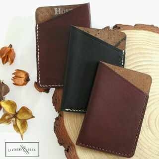Horween Chromexcel Pocket Cardholder - Handmade Handcrafted Leather Goods