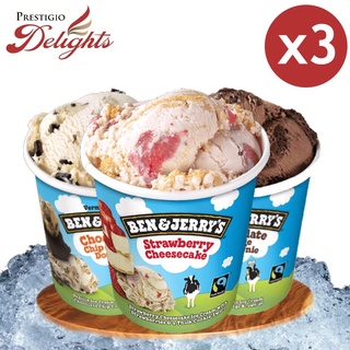 Ben & Jerry's Ice Cream Pint "All YOUR Favourites" Bundle of 3 - By Prestigio Delights