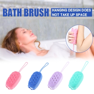 Quick Foaming Bath Brush Bathroom Soft Silicone Rubbing Massage Bubble Bathing Brush Shower Cleaning Body Rub Massage Sponge (1)