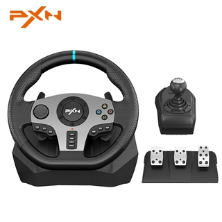 【ready stock】fanchang new Gaming Steering Wheel Pedal PXN-V9 pro Gamepad Racing Manual Transmission Vibration For PC/PS/Xbox-One/Switch 900°Pro