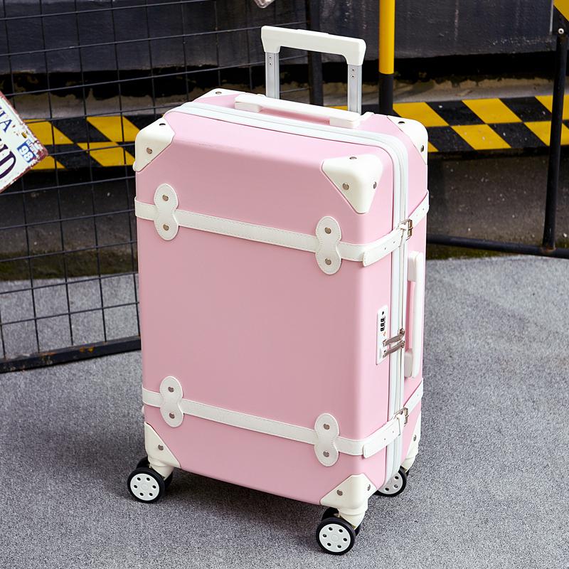 Luggage ins female trolley case 2 cute student retro suitcase