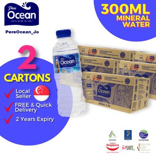 Pere Ocean Natural Mineral Water 300ml x 48 bottles (2 cartons) / (U.P. $35.00) Free Delivery