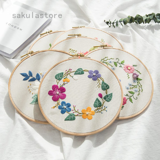 Handmade fabric embroidery diy embroidery flower Embroidery DIY Craft Supplies