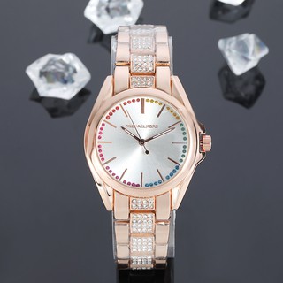 M.K/Mic.hael Kors woman's Watch 34mm Business Steel Strap Watch Simple Diamond Surface Quartz Watch