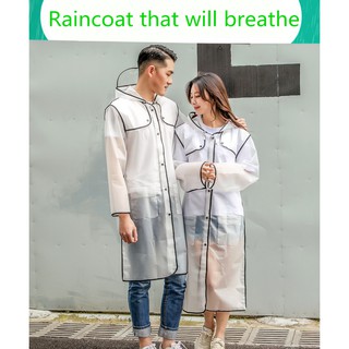 EVA Women Raincoat Ladies Rain Coat Waterproof Rain Poncho Outdoor Rainwear